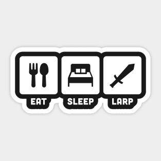 Eat, Sleep, LARP | Funny LARPer Design Sticker